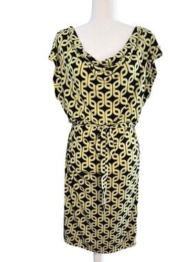 Banana Republic Geometric Chain Link Pattern Dress Size XL
